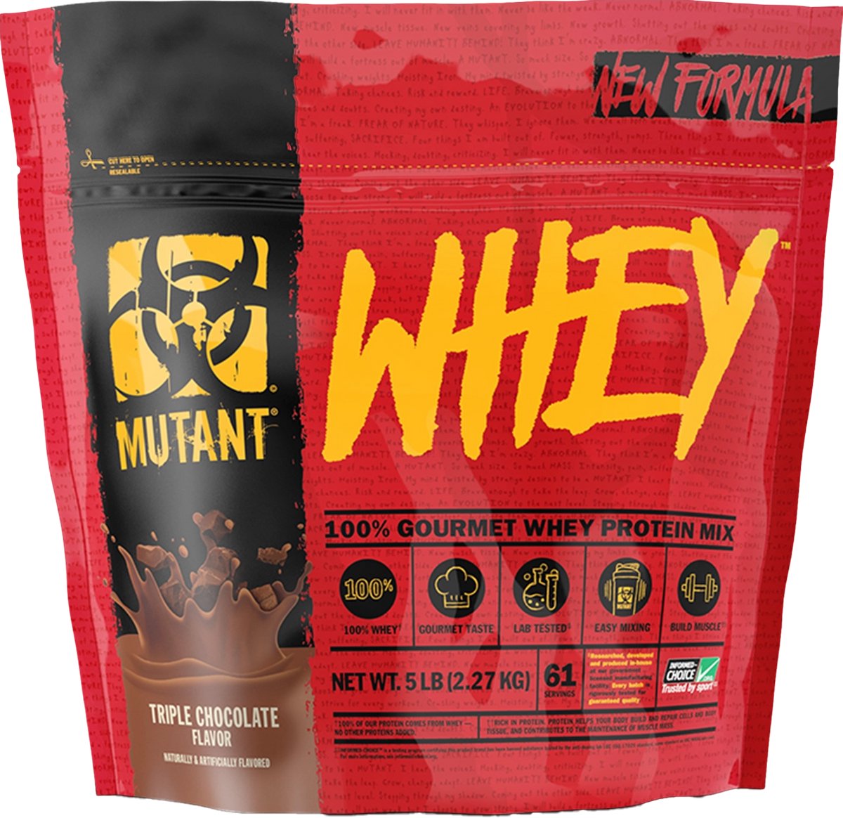 Mutant Whey - Eiwitpoeder / Eiwitshake - 2270 gram - Chocolade