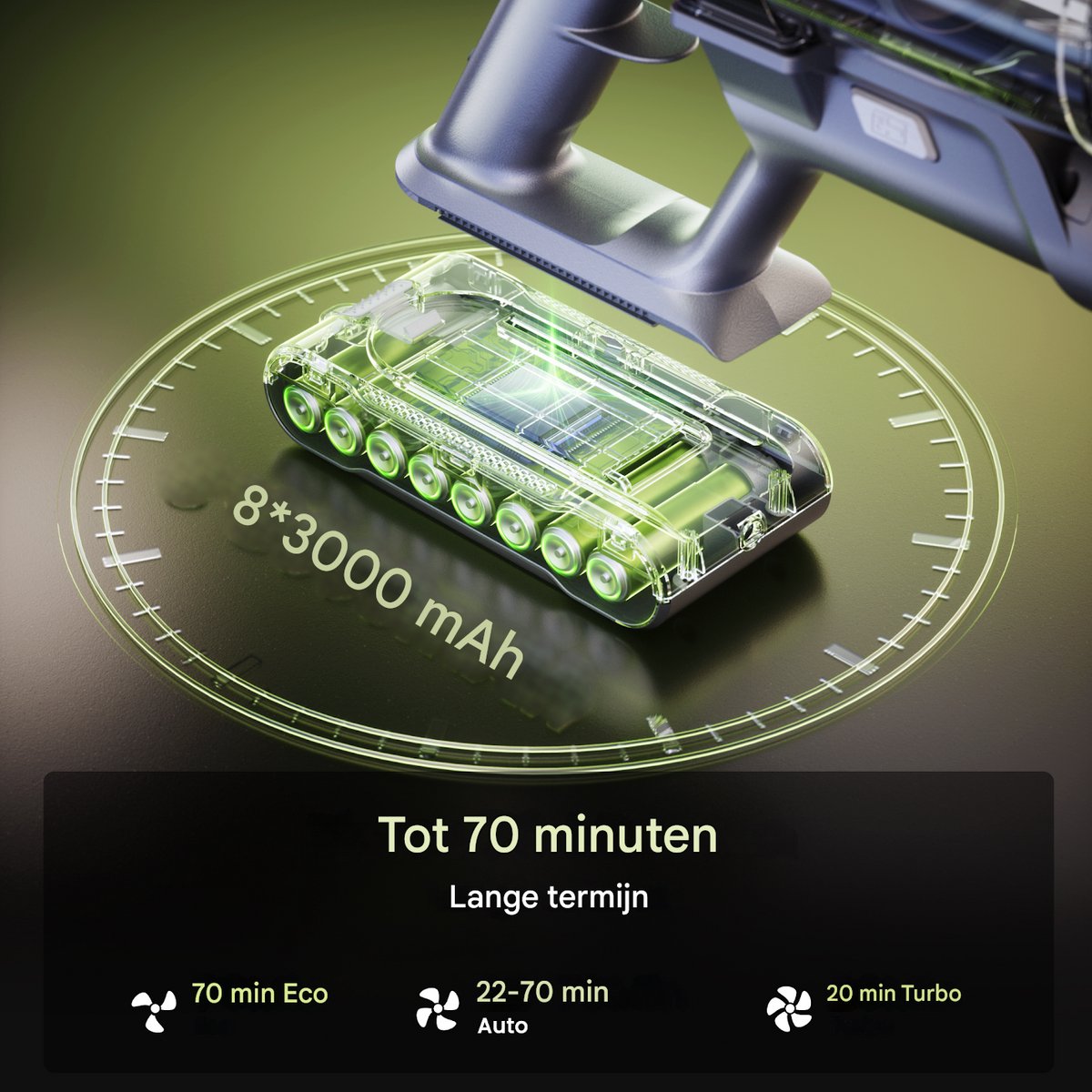 SMARTAI V7 Draadloze Stofzuiger met 650W Zuigkracht - afbeelding 2