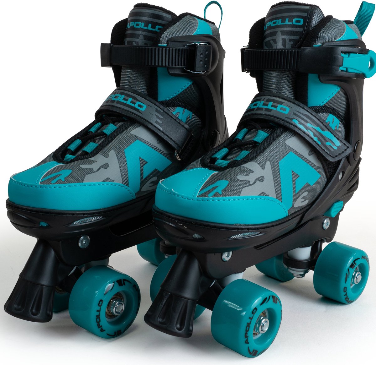 Apollo Champion Verstelbare Quad Skate – verstelbare rolschaatsen voor kinderen, comfortabele, in maat verstelbare LED-rolschaatsen, voor meisjes en jongens, maten 31 – 42
