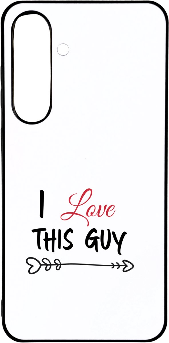 Hacebo® - I love this guy telefoonhoesje - iemand die liefde wilt geven aan een ander - telefoonhoesjes - valentijnsdag - cadeau voor vriend(je) - verjaardagscadeau - kado - geschenk - gift - hoesje geschikt voor Samsung Galaxy S25 Plus