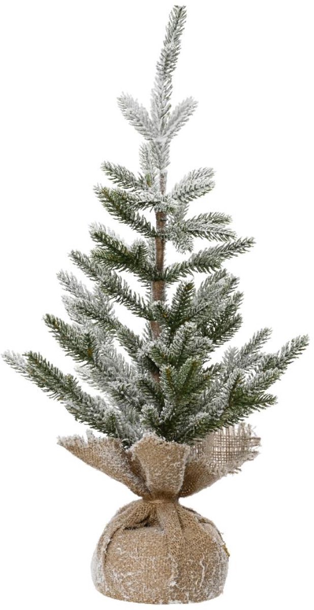 Kunstkerstboom met sneeuw Ø30xH60cm