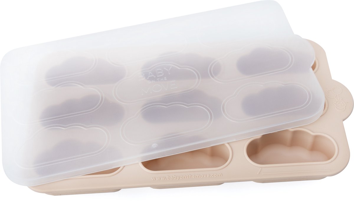 Owego - Yummy Tray - Vriesschaal voor moedermelk en babypuree - Anti-lek deksel - Blush