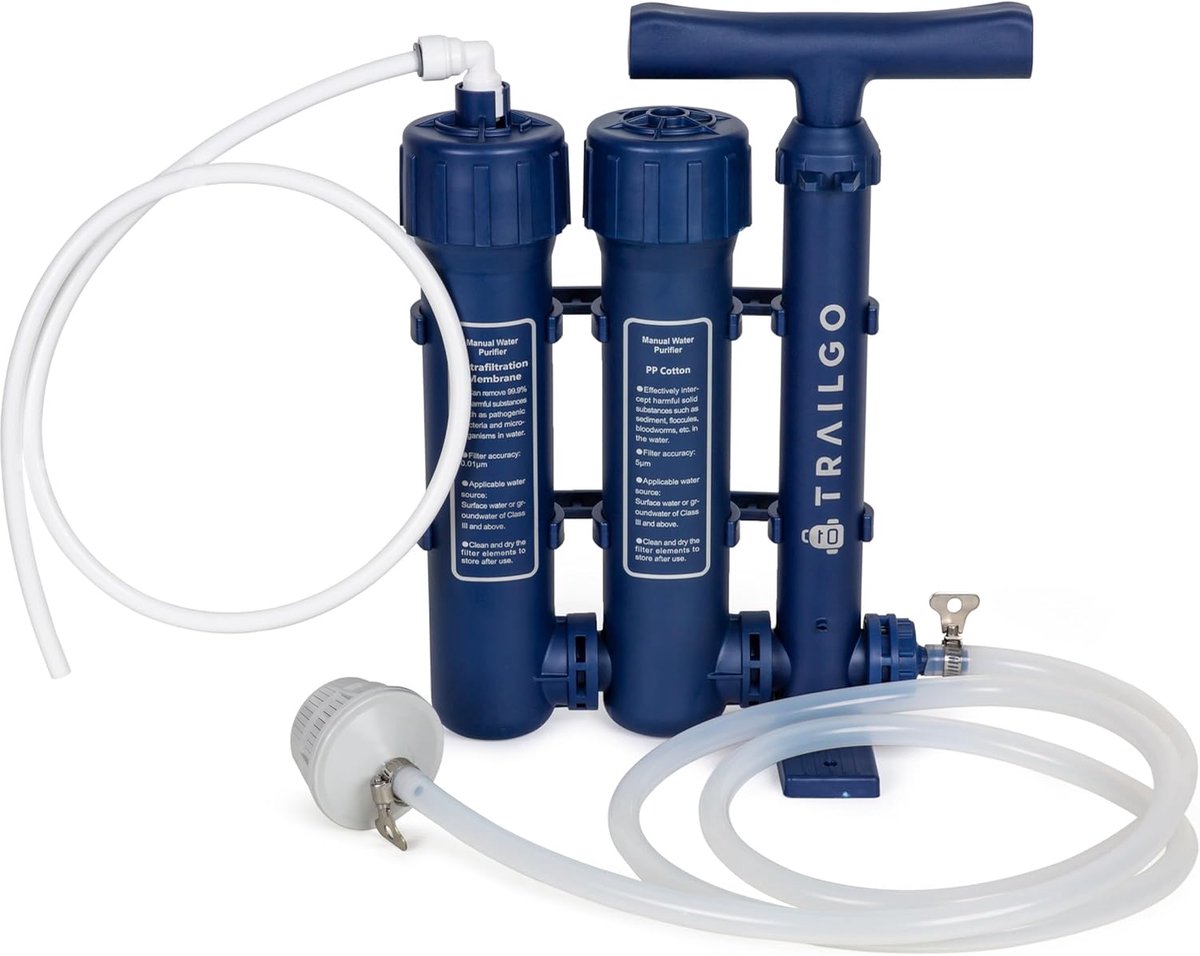 Draagbaar Waterfiltratiesysteem voor Kamperen en Backpacken
