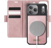 Solidenz 2-in-1 hoesje - Geschikt voor iPhone 17 Pro - Geschikt voor iPhone 18 Pro - Geschikt voor MagSafe - Pasjeshouder - Roze