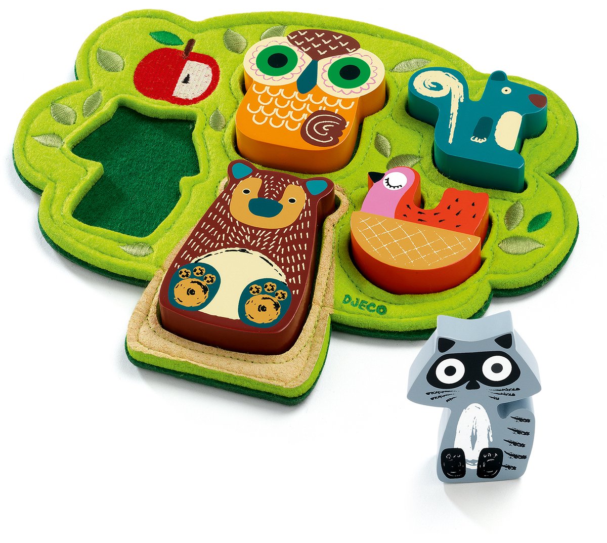 Djeco Oost west boom best - 5 stukjes