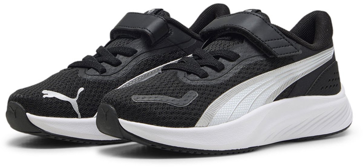 Puma Pounce Lite Ac+ Ps Schoenen 1/2 Jongens Meisjes Zilver