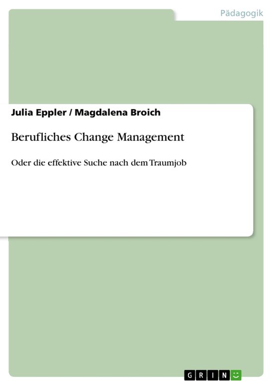 Berufliches Change Management - cover