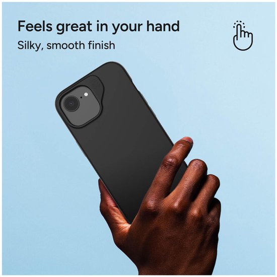 Coque de Luxe ZAGG Snap pour Apple iPhone 16e/15/14/13 - Coque arrière en graphène compatible MagSafe - Protection antichute 3M - Matériau recyclé - Zwart