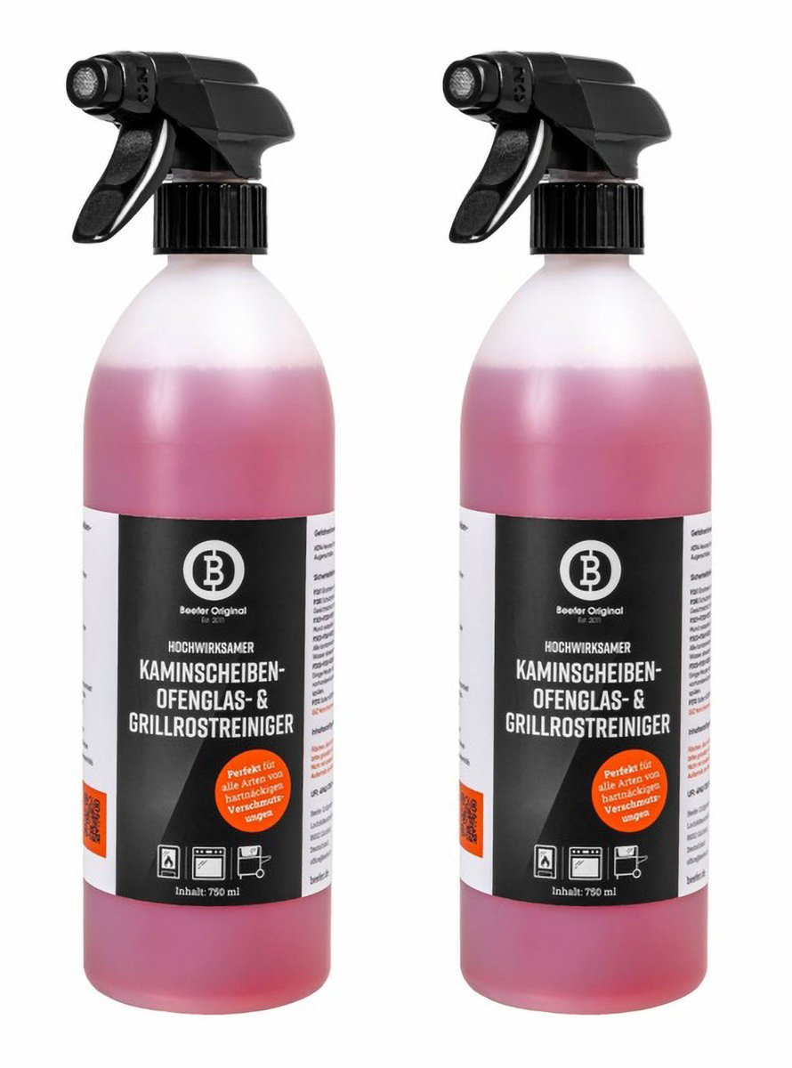 BEEFER 2x Schoorsteenruit-, Ovenglas- en Grillroosterreiniger 750 ml - 10100004-2