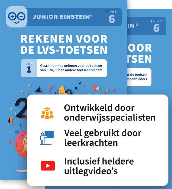 Rekenen voor de LVS-toetsen set 1 en 2 groep 6 - cover