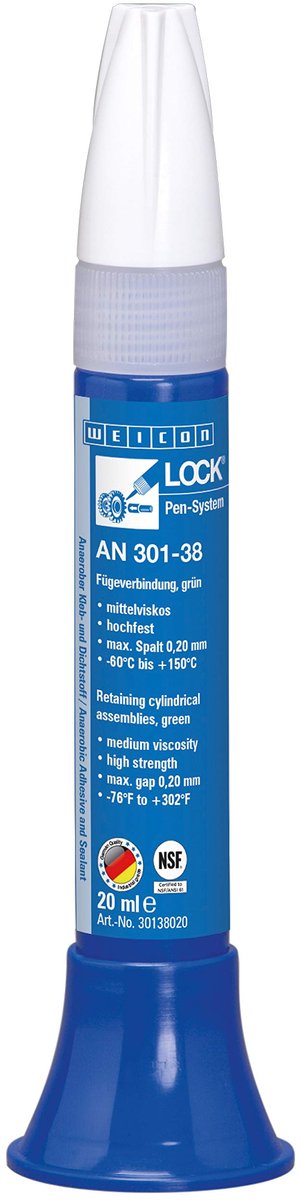 WEICON LOCK AN 301-38 – Epoxy Schroefdraadvergrendeling – 20 ml