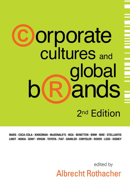 Corporate Cultures and Global Brands - cover