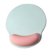 Techidna® - Ergonomische Muismat met Polssteun - Groen & Roze - Gelkussen - Antislip - Compact