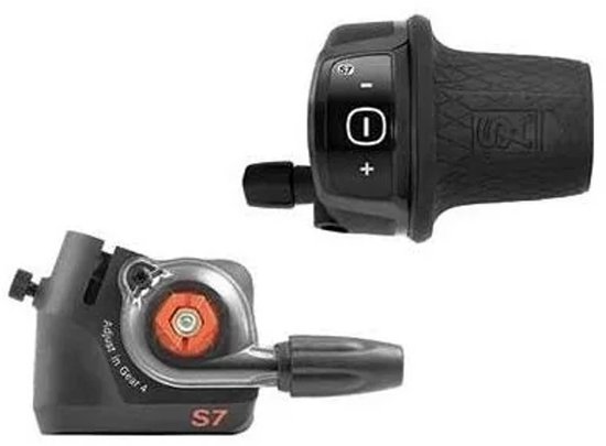 Sunrace Draaiversteller 7-speed - Clickbox - Geschikt voor SRAM S7 - Rechts - Zwart van Sunrace — afbeelding 5