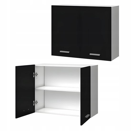 Meubles de cuisine Home , Zwart mat , 60 X 30 X 58 Cm