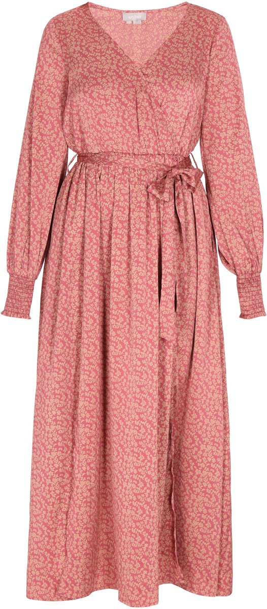 Usha jurk Oud roze beige