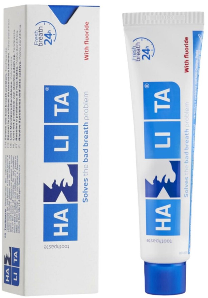 Halita Tandpasta Fluoride - 3 x 75 ml - Voordeelverpakking