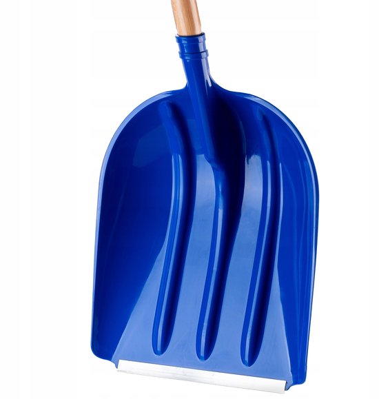 KADAX Schep, zandschep met lange steel van hout, spade met D-greep, sneeuwschep, tuinspade met afgeronde randen, grondschep (kunststof) van Merkloos	 — afbeelding 2