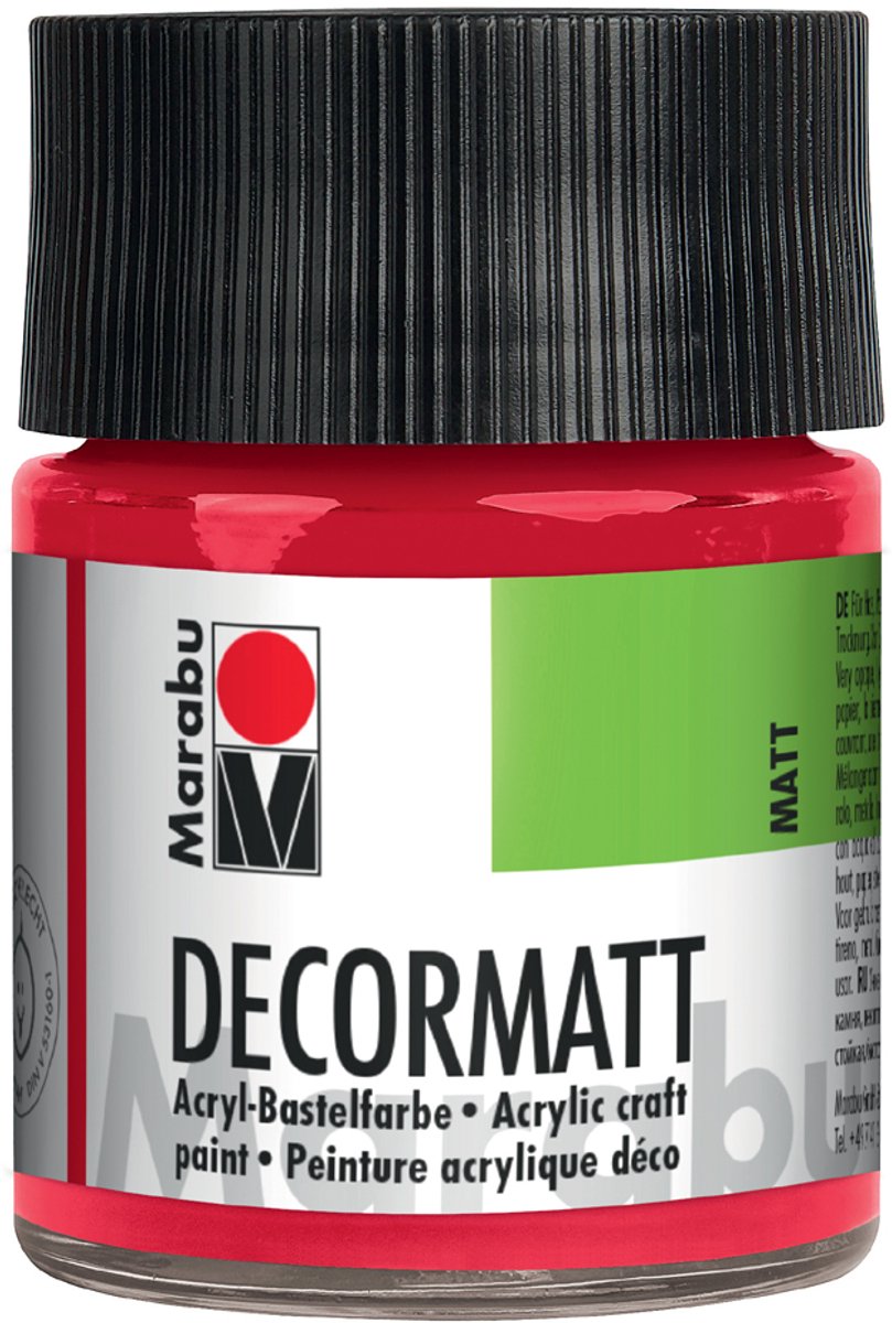 Maraboe acrylverf 'Decormatt', dennengroen, 50 ml, in glas