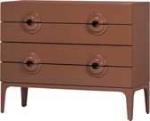 WOOOD Merge Ladekast/Commode - Hout - Oud Roze - 89x110x44