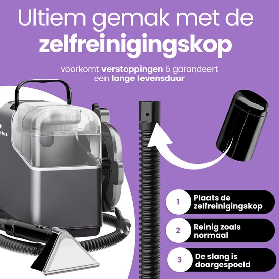 Comforday Handheld stoomreiniger, multifunctioneel onder