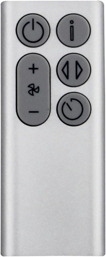 Geschikt voor Vervangende afstandsbediening voor de Dyson BP01 Purifying Fan Air Purifier (zilver)