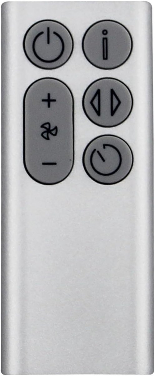 Geschikt voor Vervangende afstandsbediening voor de Dyson BP01 Purifying Fan Air Purifier (zilver)