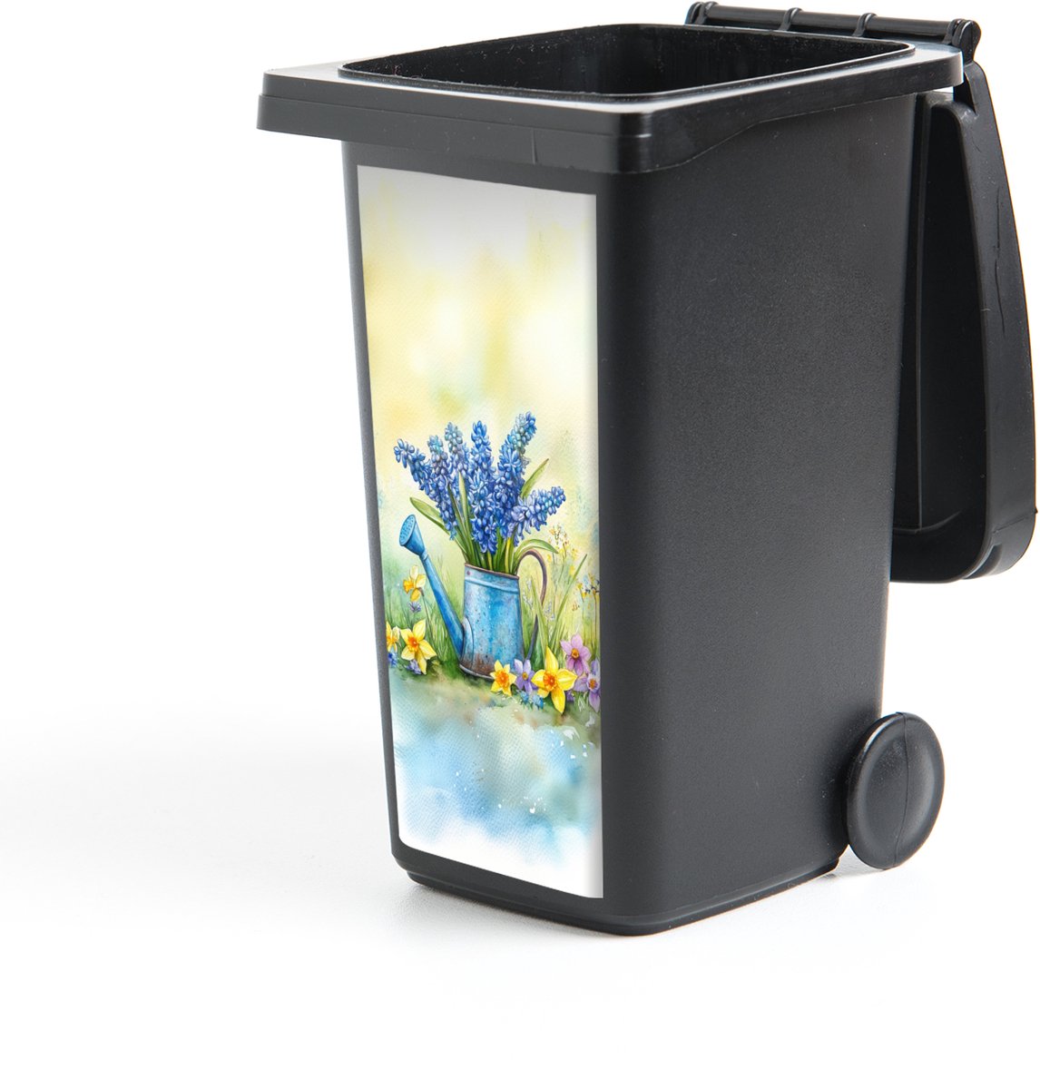 Container sticker Gieter - Lavendel - Bloesems - 38x80 cm - Kliko sticker