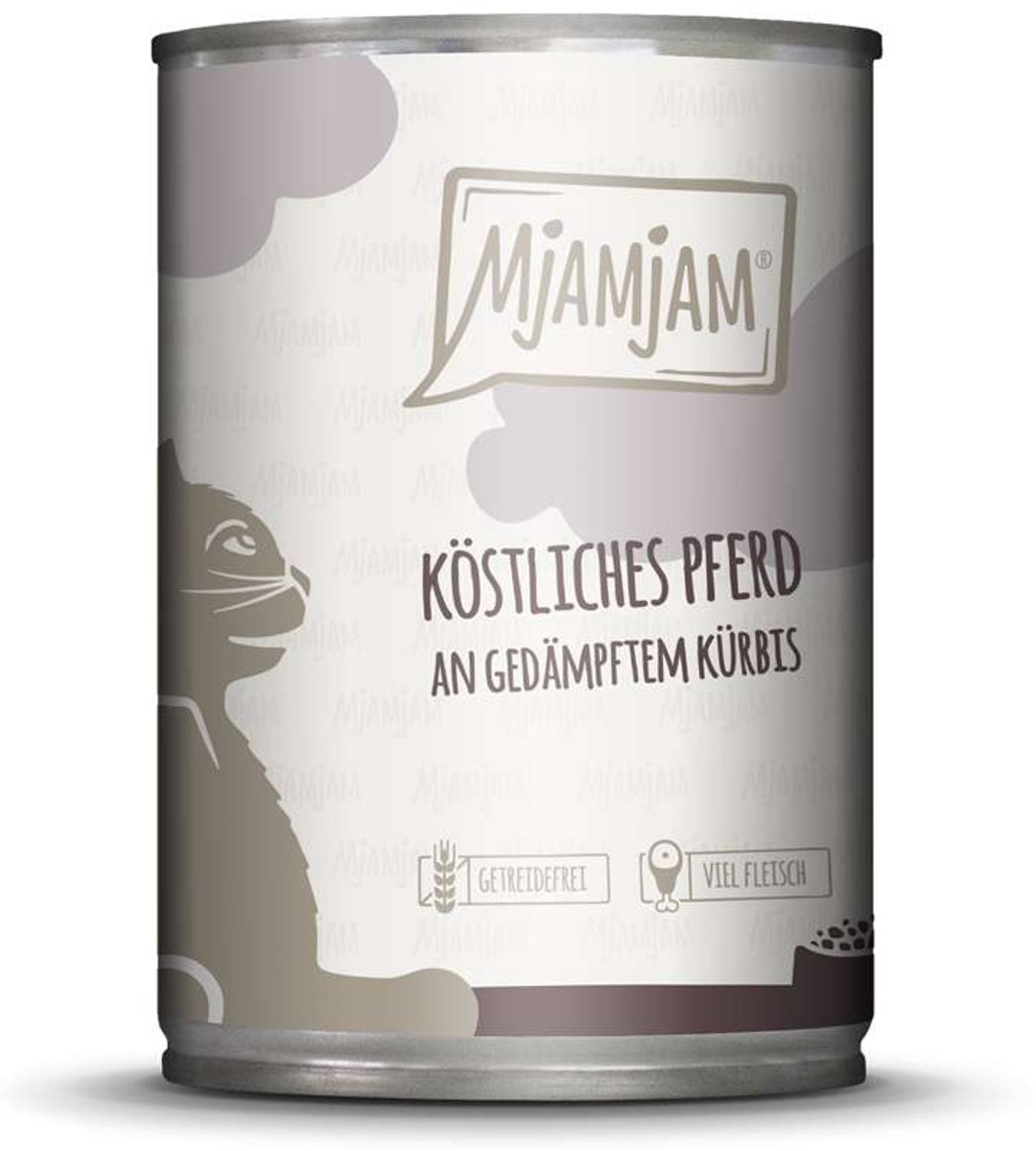 MjAMjAM MjAMjAM Cat - Leckere Mahlzeiten Dose 6x400g | Pferd & Kürbis