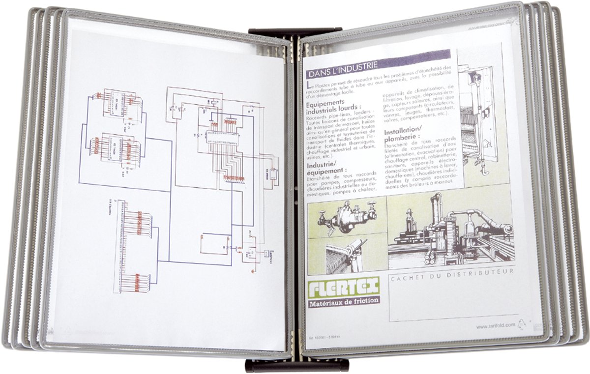 tarifold wandvitrinesysteem BLACKLINE METALLIC, DIN A4