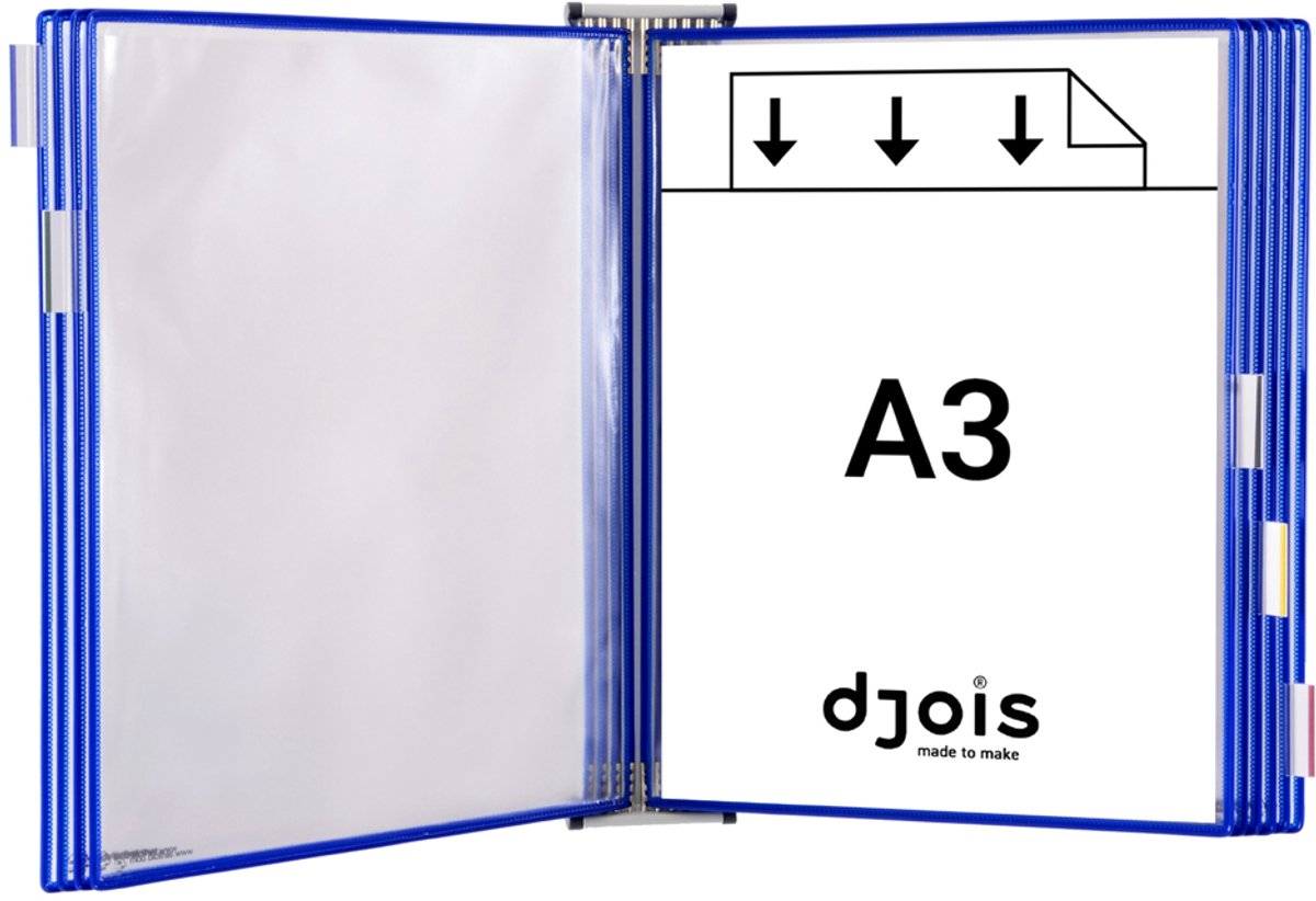 tarifold wandvitrinesysteem metaal, DIN A3, uitgerust