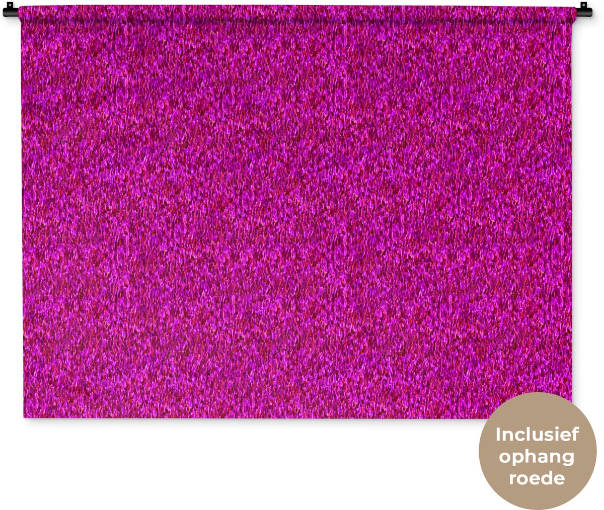 Wandkleed 120x90 cm - Wanddoek Vloeiend - Olie - Roze - Verf - Wandtapijt - Wandkleden