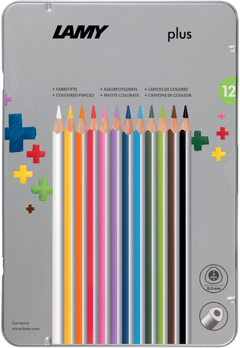 Lamy Plus Kleurpotloden - Ergonomische potloden met dikke stift - 36 stuks