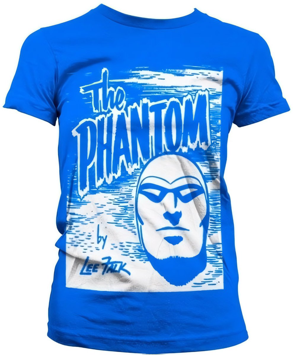 The Phantom Dames Tshirt -M- Sketch Blauw