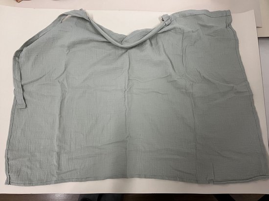 Voedingsdoek - Borstvoedingsdoek - Borstvoeding Doek - Borstvoeding sjaal - borstvoedingsschort - Voedingscape - Afschermdoek - Lichtgrijs - 71*95 cm - Katoenen - Verstelbaar - Uitwasbaar - Kraamcadeau - Borstvoedingsaccessoires van Callenbach Kids — afbeelding 4