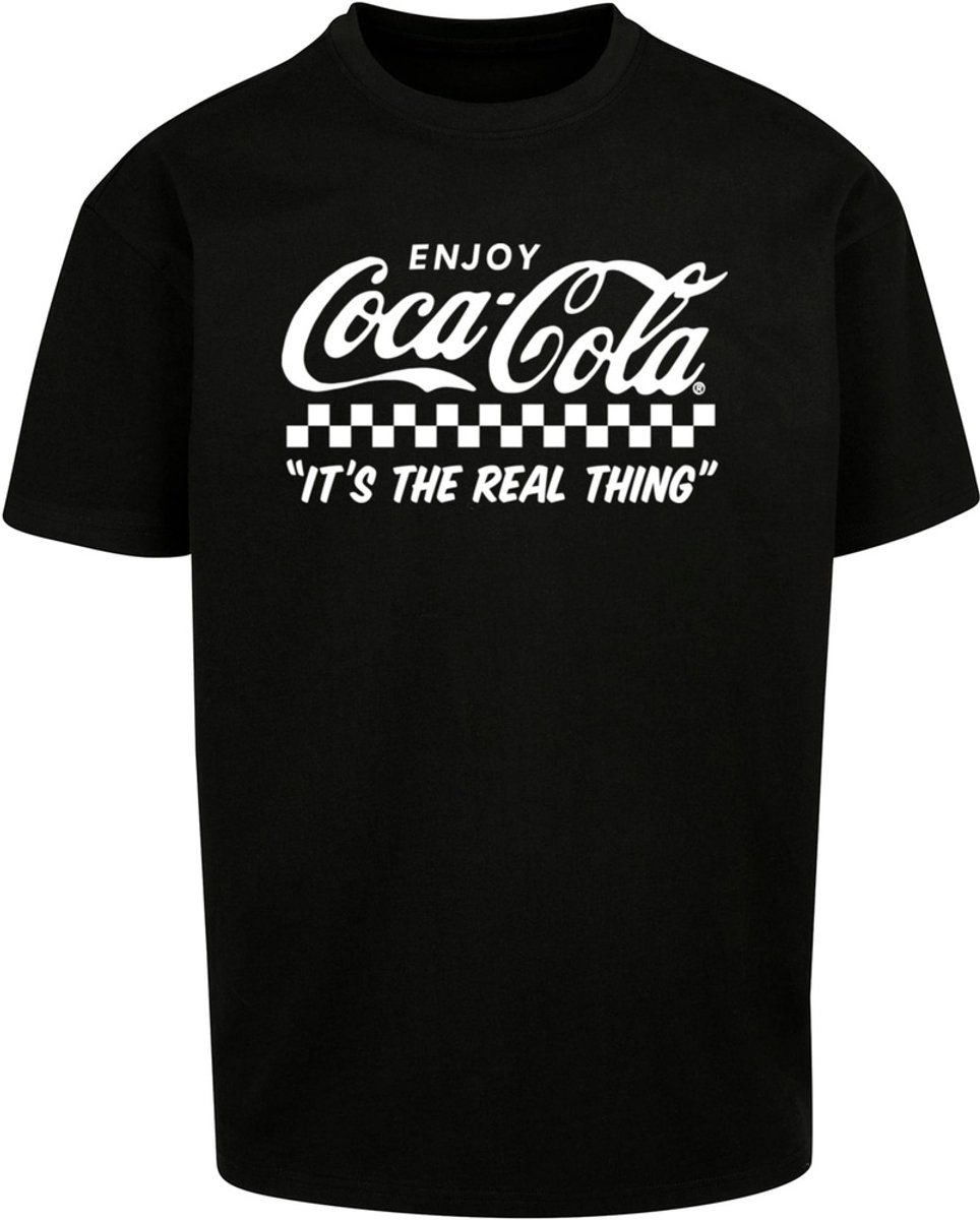 Merchcode Coca Cola - Coca Cola Enjoy Coke Oversize Heren Tshirt - XL - Zwart