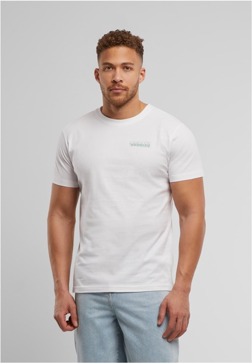 Mister Tee Cheers -T-shirt Bubbles Wit