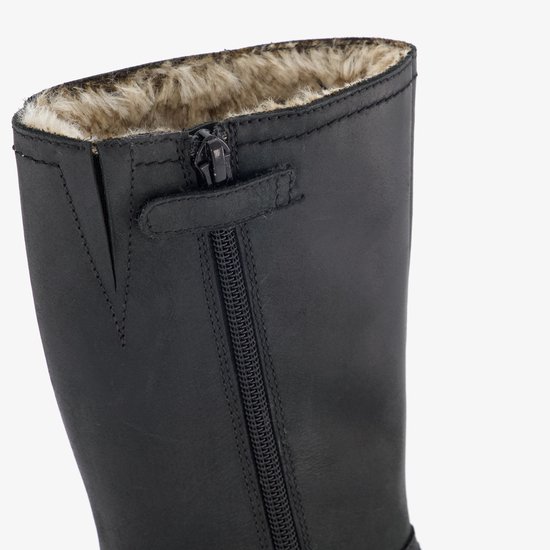 Bottes fille en cuir Groot noires - Taille 35