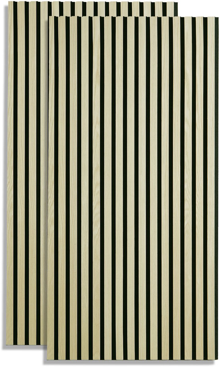 Homestyle4u akoestisch paneel - 60x120 cm - crème - set van 2