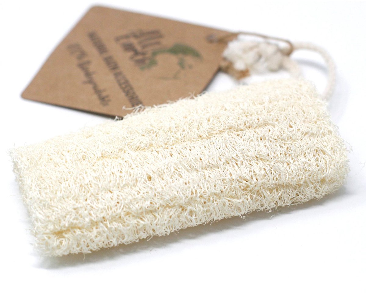 Natuurlijke Loofah Scrub aan Touw - 5" - 12,7 cm