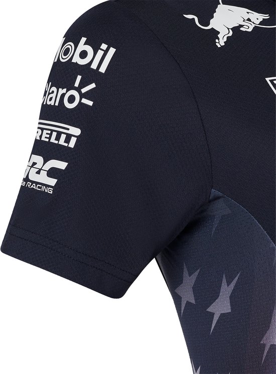 Dames - USA Replica Team Polo 2024 - Red Bull Racing L - Max Verstappen van Red Bull Racing — afbeelding 4