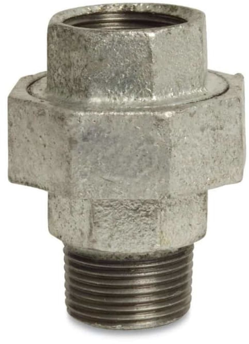 Draadfitting Gietijzer Muurplaat 90° 1/2" IG x 1/2" IG