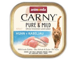 Animonda Kat - Schaaltje Carny Puur & Mild 32x100g - Kip + Kabeljauw
