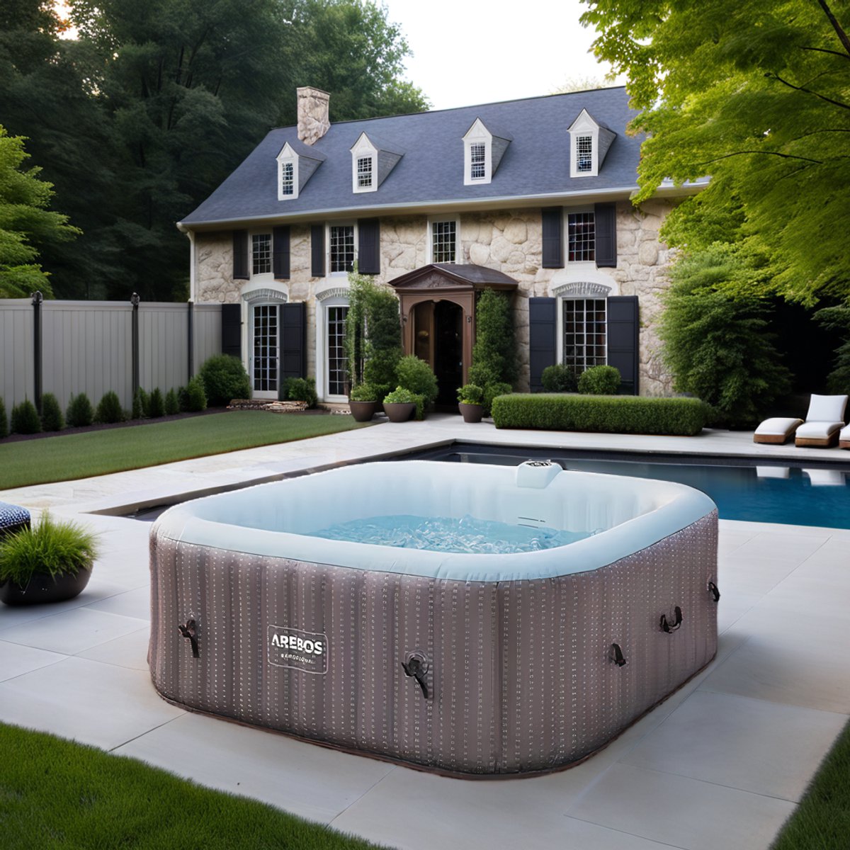 Luxe Opblaasbare Jacuzzi Spa 6 Personen - 130 Bubbel Jets - - Luxe - €950,00