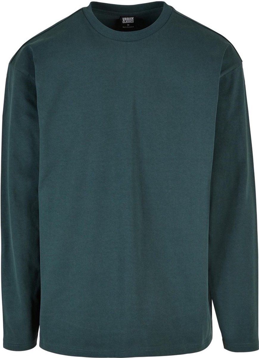 Urban Classics Ultra Heavy Oversized Longsleeve shirt M Groen