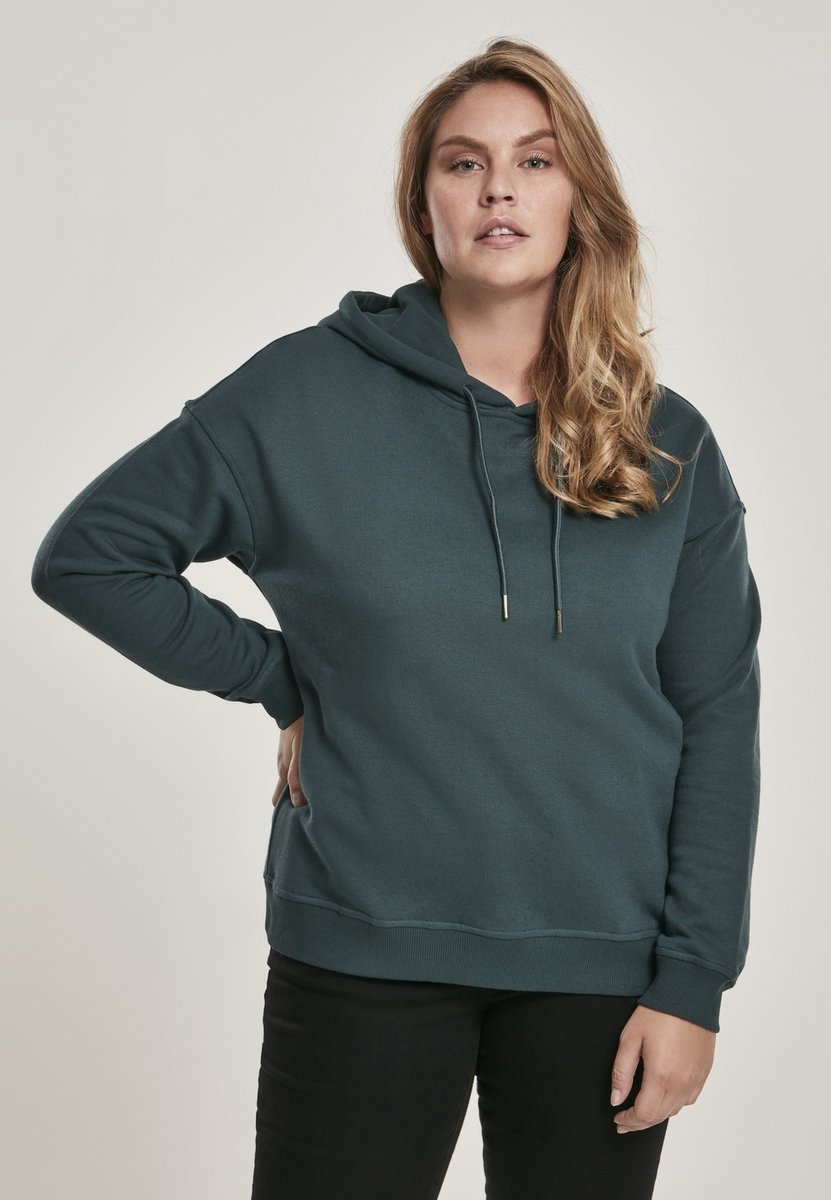 Urban Classics Ladies Hoodie/trui 5XL Groen