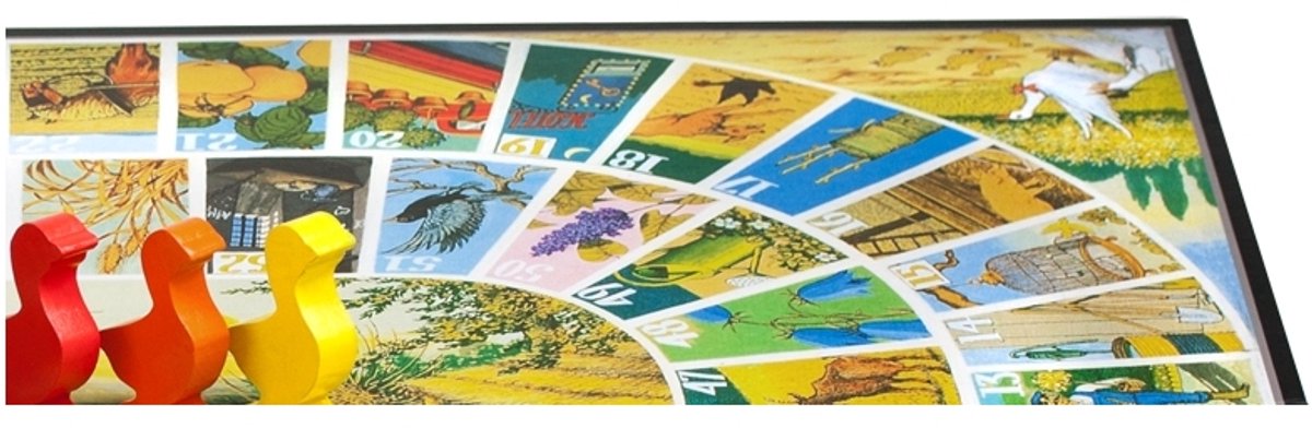 Tactic Selecta Reuze Ganzenbord - Bordspel - 52x68 cm - 6 grote houten ganzen - 2 dobbelstenen - Klassiek familiespel - 2-6 spelers - Vanaf 5 jaar — afbeelding 14