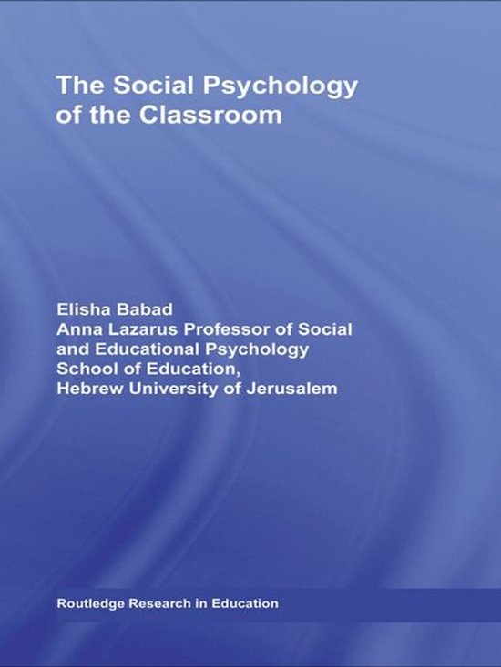Routledge Research in Education - The Social Psychology of t ... - cover