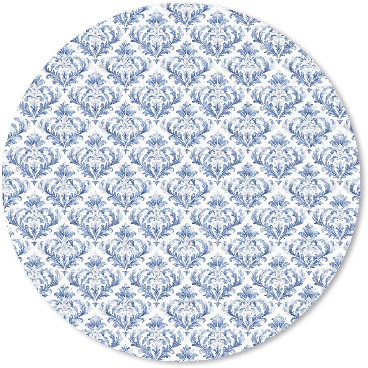 Muismat rond 30x30 cm - Mousepad Frans - Citroen - Royaal - Blauw - Wit - Ronde muismatten