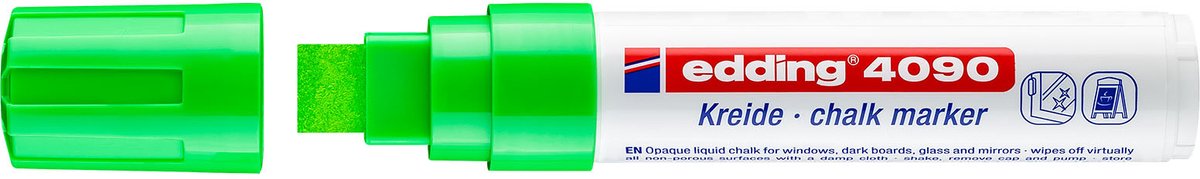 Edding 4090 krijtmarker (4-15 mm rond) Neon Groen
